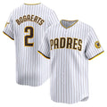 Boles  San Diego Padres #2 Xander Bogaerts White  Home Limited Player Jersey
