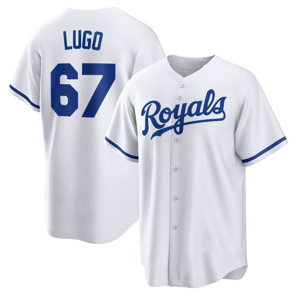 Boles  Kansas City Royals #67 Seth Lugo White  Home Replica Jersey