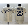 Boles  Minnesota Twins #25 Byron Buxton 2023 Cream  Flex Base Stitched Jersey