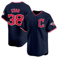 Boles  Cleveland Guardians #38 Steven Kwan Navy  2025 Alternate Limited Stitched Jersey