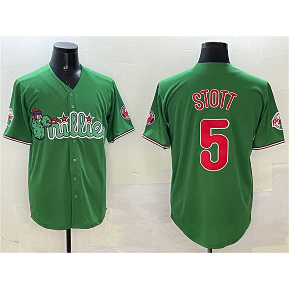 Boles  Philadelphia Phillies #5 Bryson Stott Green  Phanatic Limited Stitched Jersey
