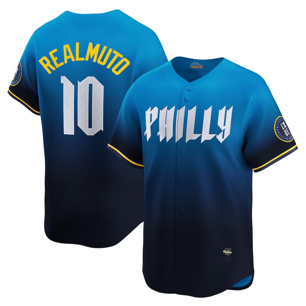 Boles  Philadelphia Phillies #10 J.T. Realmuto Navy  City Connect Limited Jersey