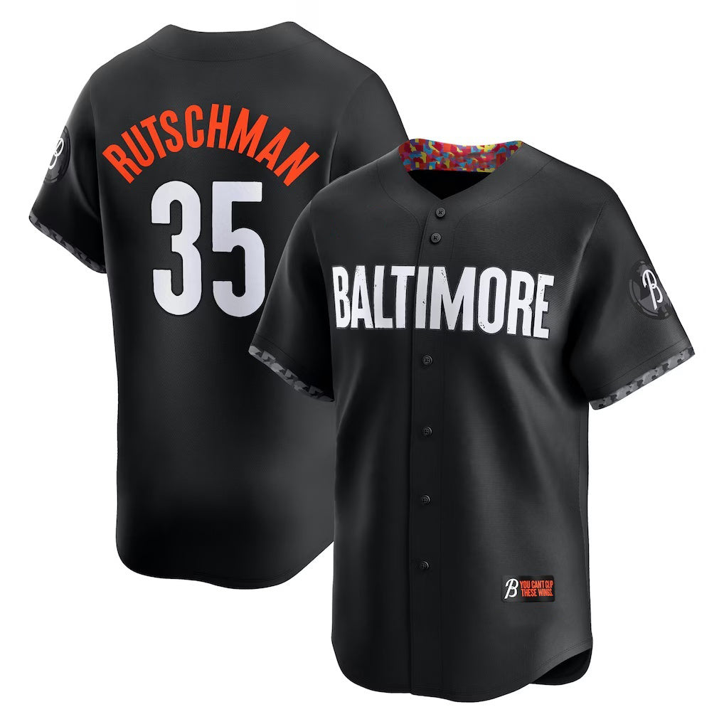 Boles Baltimore Orioles #35 Adley Rutschman Black  City Connect Limited Player Jersey