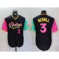 Boles  San Diego Padres #3 Jackson Merrill Black  Player Number Fashion Jersey