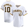 Boles  Pittsburgh Pirates #10 Bryan Reynolds White  Home Limited Stitched Jersey