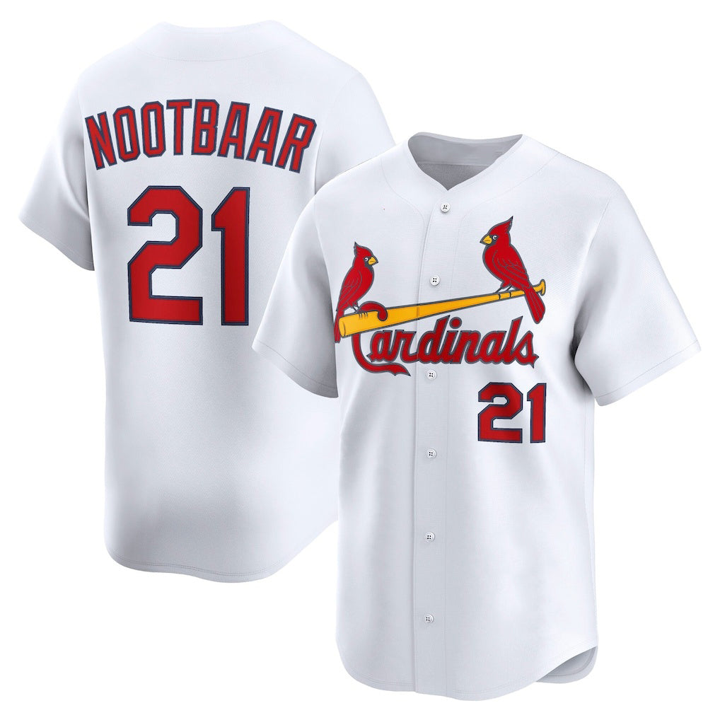 Boles St. Louis Cardinals #21 Lars Nootbaar White  Home Limited Player Jersey