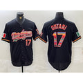 Boles Los Angeles Dodgers #17 Shohei Ohtani Black  Mexico Cool Base Stitched Jersey