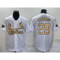 Boles St. Louis Cardinals #28 Nolan Arenado White  2022 All Star Stitched Cool Base Jersey