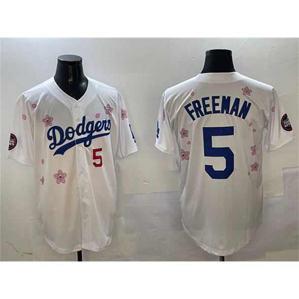 Boles Los Angeles Dodgers #5 Freddie Freeman White  2025 Tokyo Series Limited Stitched Jersey
