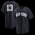 Boles  New York Yankees #13 Jazz Chisholm Jr. Navy  Alternate Replica Jersey 2