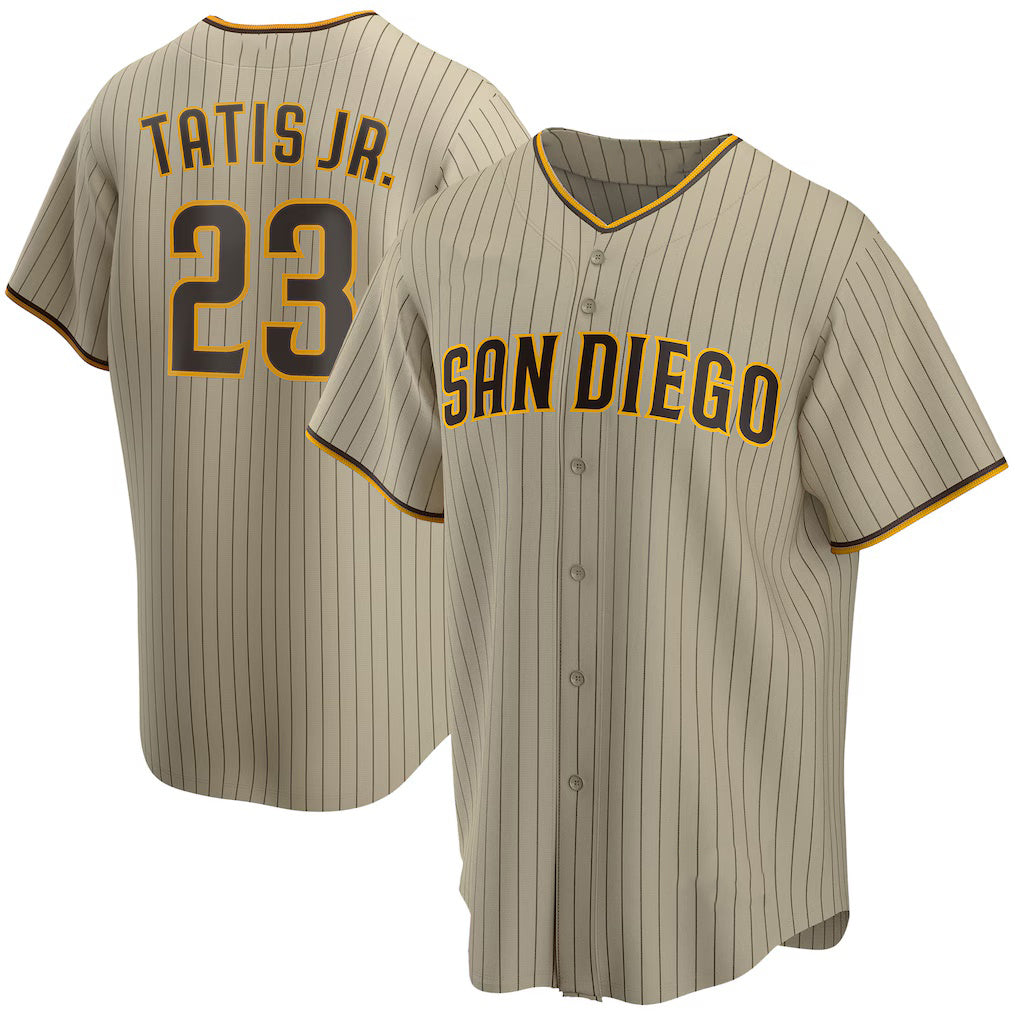Boles  San Diego Padres #23 Fernando Tatis Jr. Tan  Alternate Replica Player Jersey