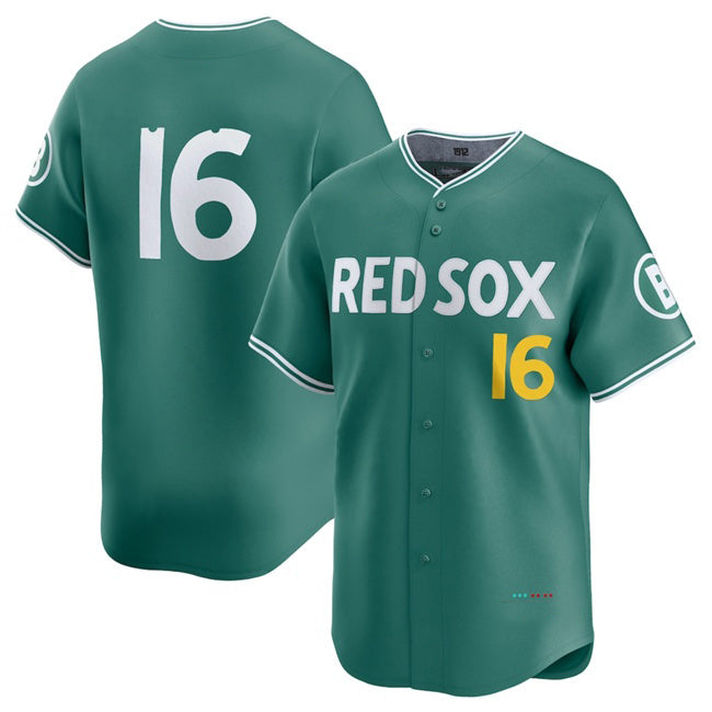 Boles Boston Red Sox #16 Jarren Duran Green  2025 City Connect Limited Stitched Jersey