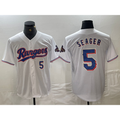 Boles Texas Rangers #5 Corey Seager Number White  2024 Gold Collection Limited Cool Base Jersey
