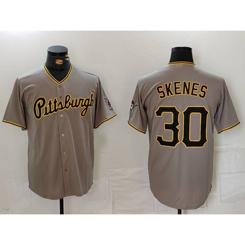 Boles  Pittsburgh Pirates #30 Paul Skenes Grey  Stitched Jersey