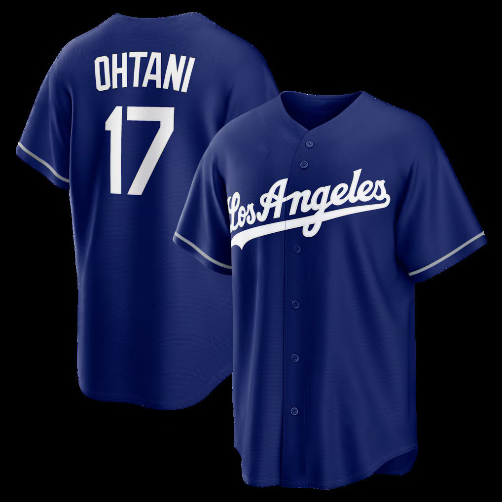 Boles Los Angeles Dodgers #17 Shohei Ohtani Royal  Alternate Replica Jersey