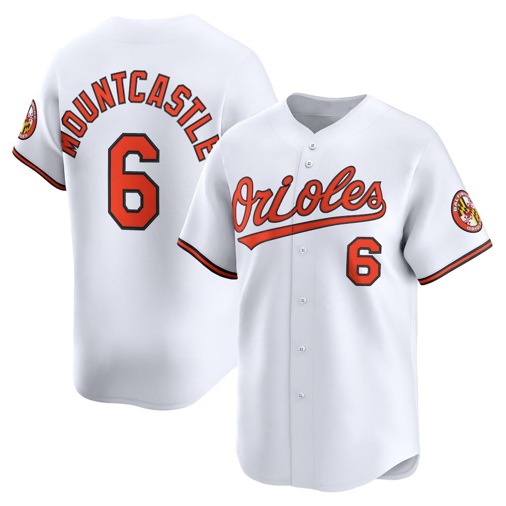 Boles Baltimore Orioles #6 Ryan Mountcastle White  Home Limited Player Jersey