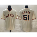 Boles  San Francisco Giants #51 Jung Hoo Lee Cream  2024 Home Limited Stitched Jersey