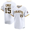 Boles  Pittsburgh Pirates #15 Oneil Cruz White  Home Limited Player Jersey