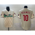 Boles  Philadelphia Phillies #10 J.T. Realmuto Cream  Phanatic Limited Stitched Jersey
