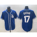 Boles Los Angeles Dodgers #17 Shohei Ohtani Blue  Cool Base Stitched Jersey