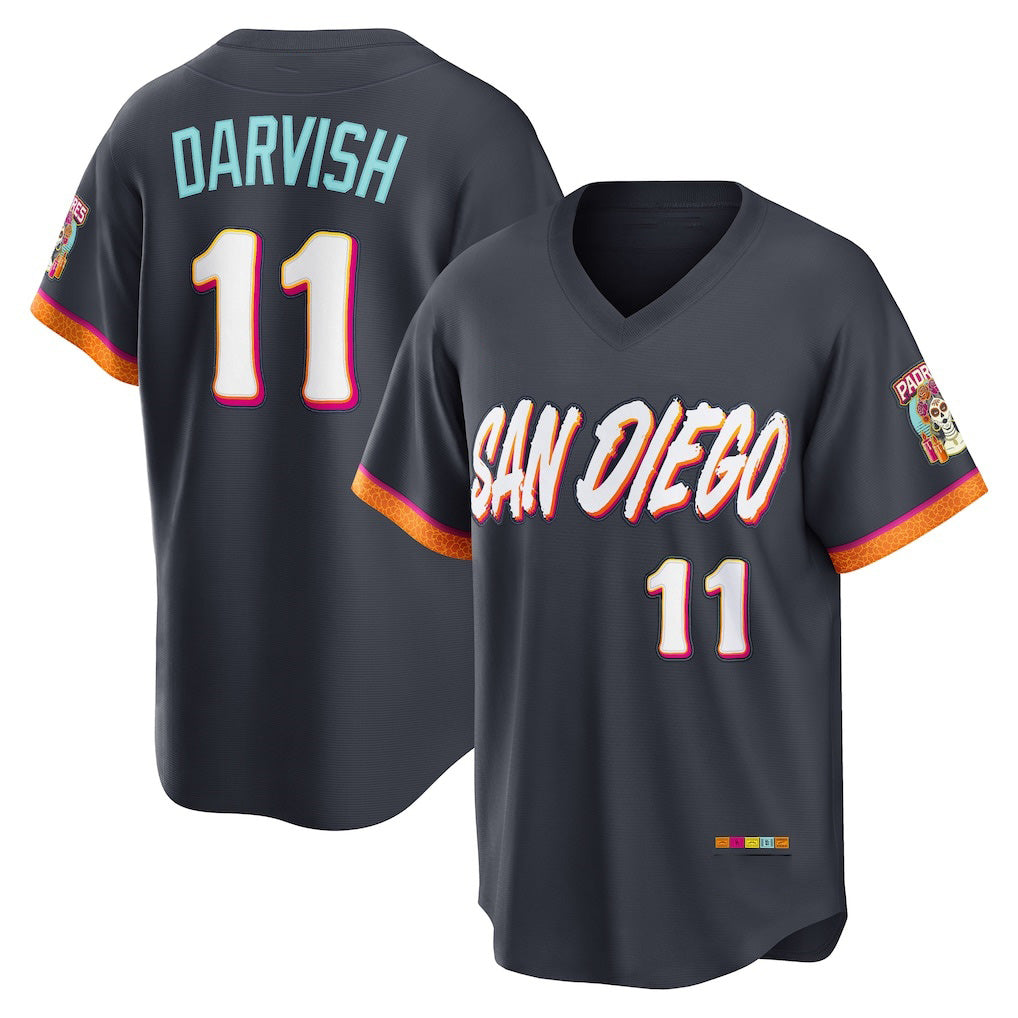 Boles  San Diego Padres #11 Yu Darvish Obsidian  2026 City Connect Stadium Jersey