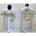 Boles Atlanta Braves #27 Austin Riley Number White  2022 All Star Stitched Flex Base Jersey