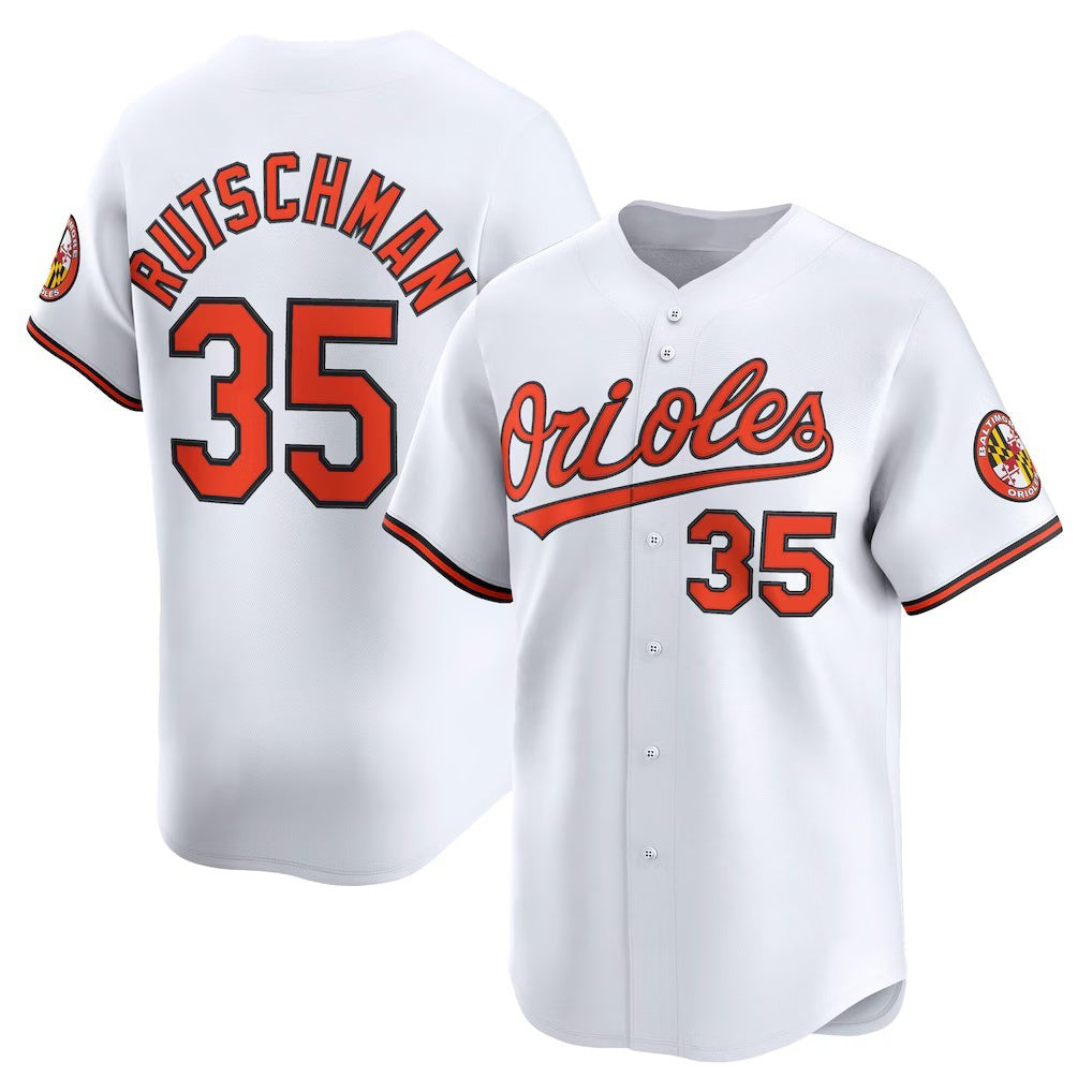 Boles Baltimore Orioles #35 Adley Rutschman White  Home Limited Player Jersey
