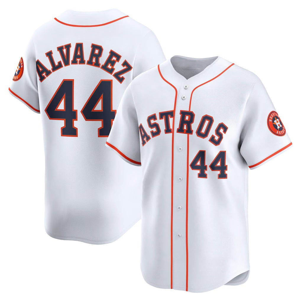 Boles Houston Astros #44 Yordan Alvarez White  Home Limited Player Jersey