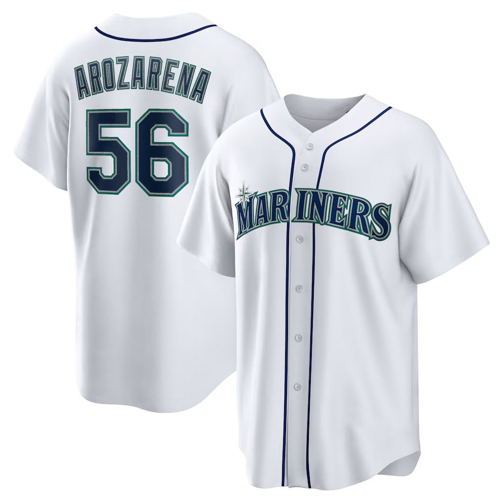 Boles Seattle Mariners #56 Randy Arozarena White  Home Replica Jersey