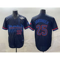 Boles  Toronto Blue Jays #25 Anthony Santander Navy  2025 World Series City Connect Limited Stitched Jersey