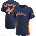 Boles Houston Astros #44 Yordan Alvarez Authentic Navy  Alternate Jerseys