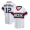 Boles  Chicago White Sox #12 Colson Montgomery White  Cool Base Stitched Jersey