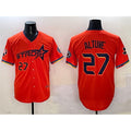Boles Houston Astros #27 Jose Altuve Orange  2025 City Connect With Texas Patch Limited Stitched Jersey