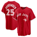 Boles  Toronto Blue Jays #25 Anthony Santander Red  Canada Day Replica Jersey