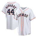 Boles Houston Astros #44 Yordan Alvarez White  2022 World Series Home Stitched Jersey