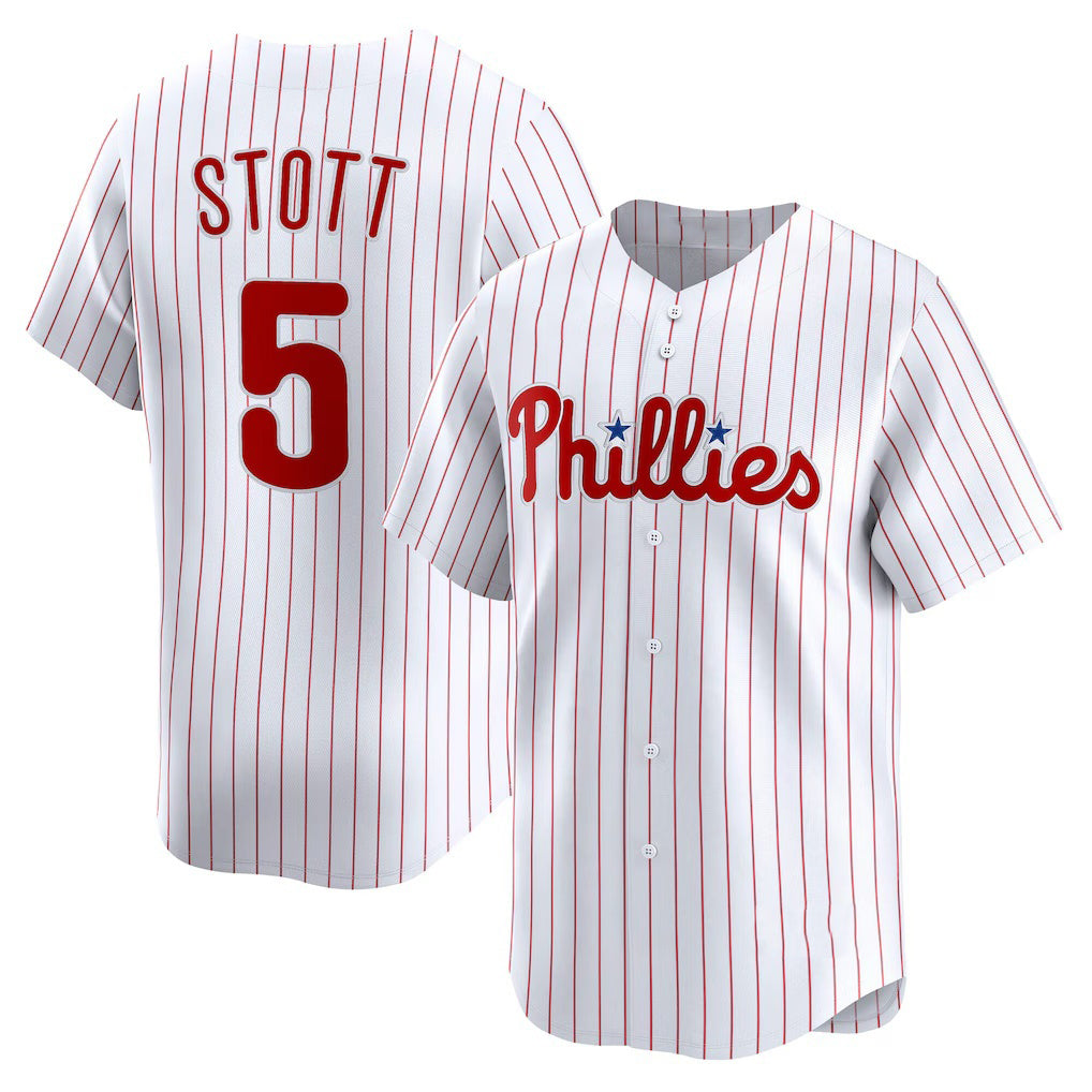 Boles  Philadelphia Phillies #5 Bryson Stott White  Home Limited Player Jersey