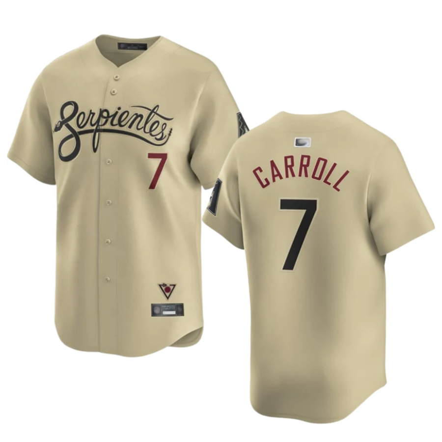 Boles A.Diamondbacks #7 Corbin Carroll Player Gold Home Limited Personalized Stitched Jerseys