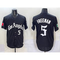 Boles Los Angeles Dodgers #5 Freddie Freeman Black  Mexico 2025 LA Gothic Style With Fernando Patch Vapor Premier Limited Stitched Jersey