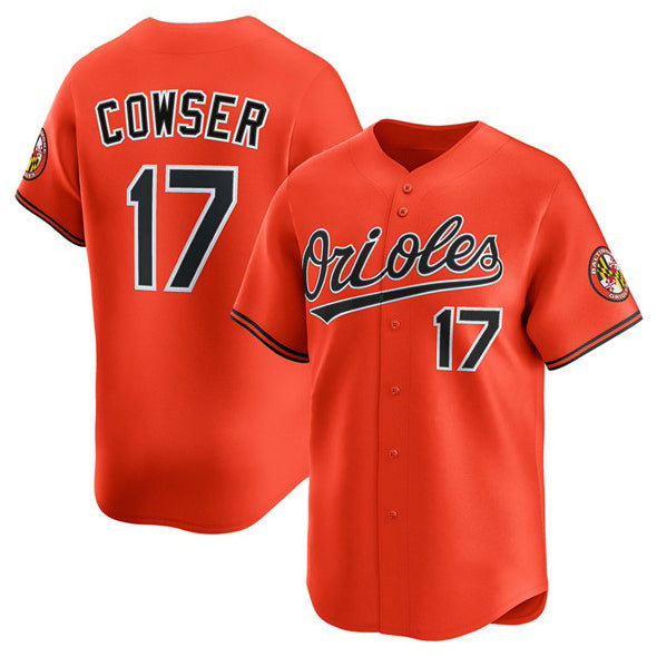 Boles Baltimore Orioles #17 Colton Cowser Orange  2025 2nd Alternate Limited Stitched Jersey