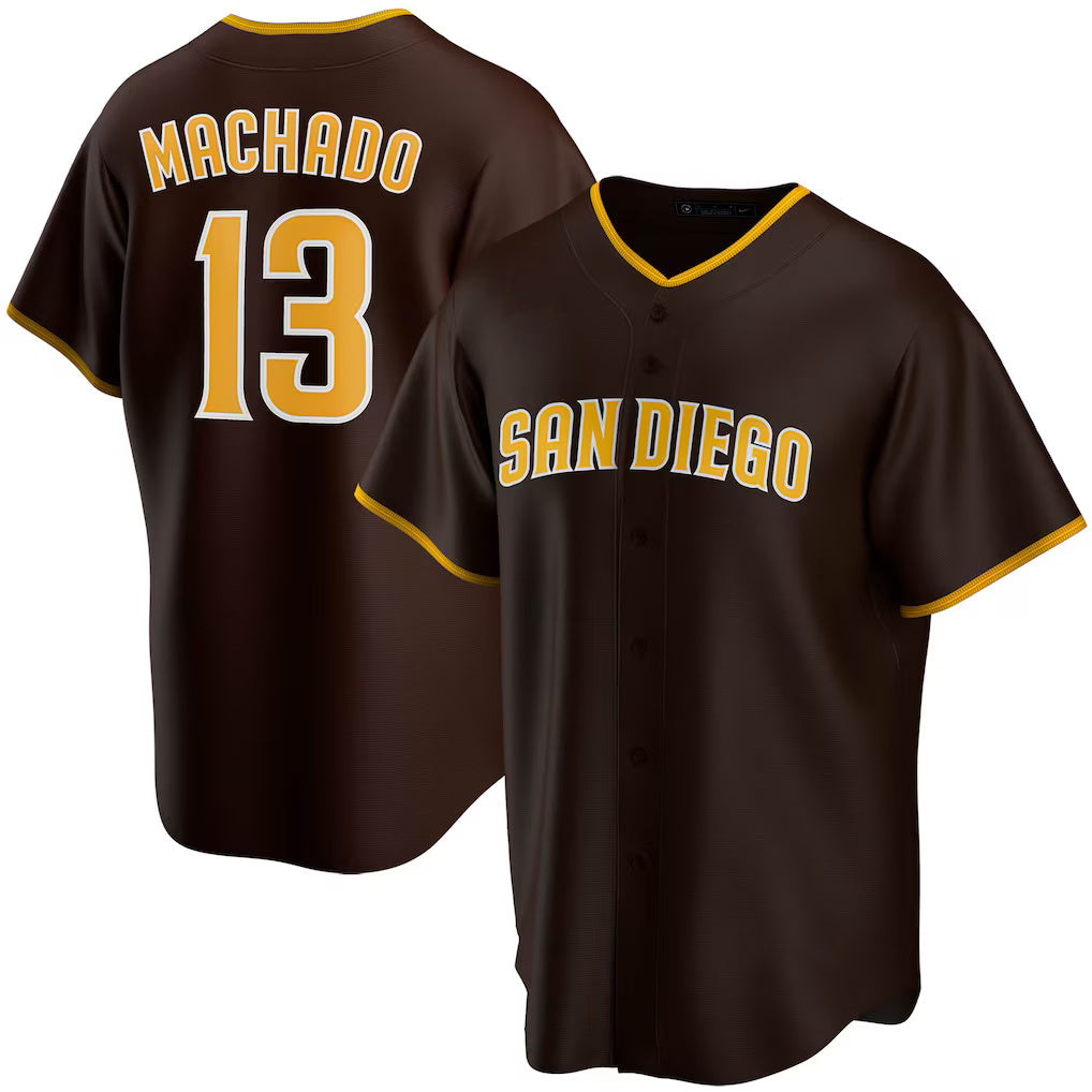 Boles  San Diego Padres #13 Manny Machado Brown  Alternate Replica Player Jersey