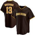 Boles  San Diego Padres #13 Manny Machado Brown  Alternate Replica Player Jersey