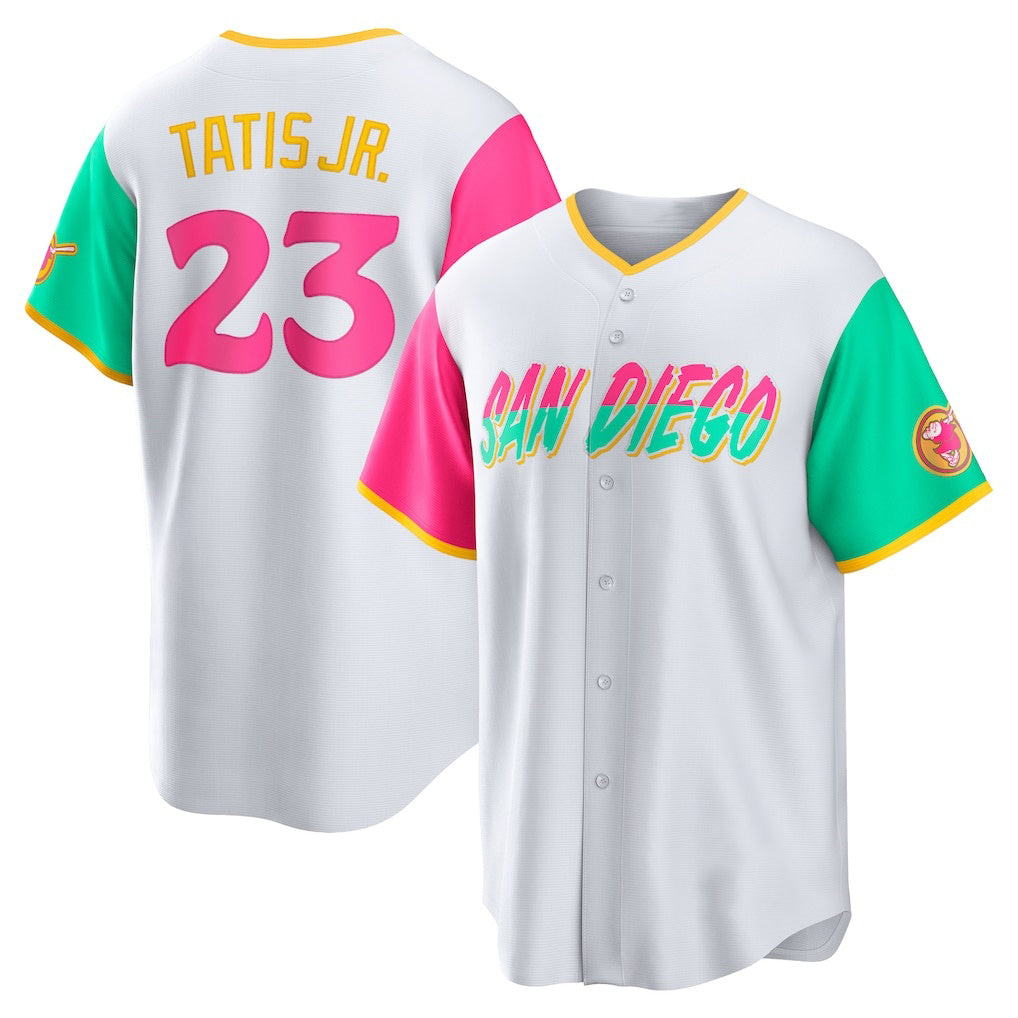 Boles  San Diego Padres #23 Fernando Tatis Jr. White  City Connect Replica Player Jersey