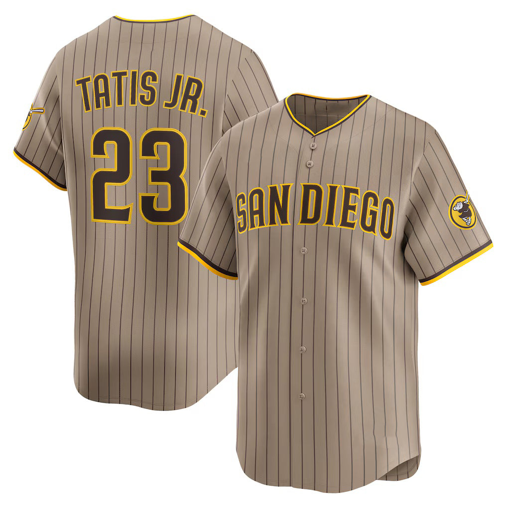 Boles  San Diego Padres #23 Fernando Tatis Jr. Khaki  Alternate Limited Player Jersey