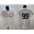 Boles  New York Yankees #99 Aaron Judge White  Bronx Graffiti Vapor Limited Stitched Jersey