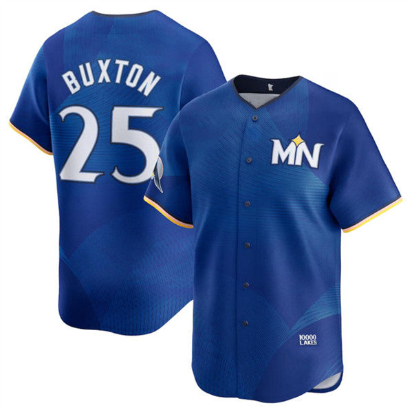 Boles  Minnesota Twins #25 Byron Buxton Royal  2024 City Connect Limited Stitched Jersey