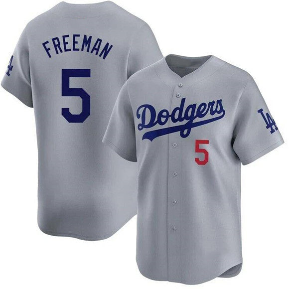 Boles Los Angeles Dodgers #5 Freddie Freeman Gray  2025 Limited Stitched Jersey