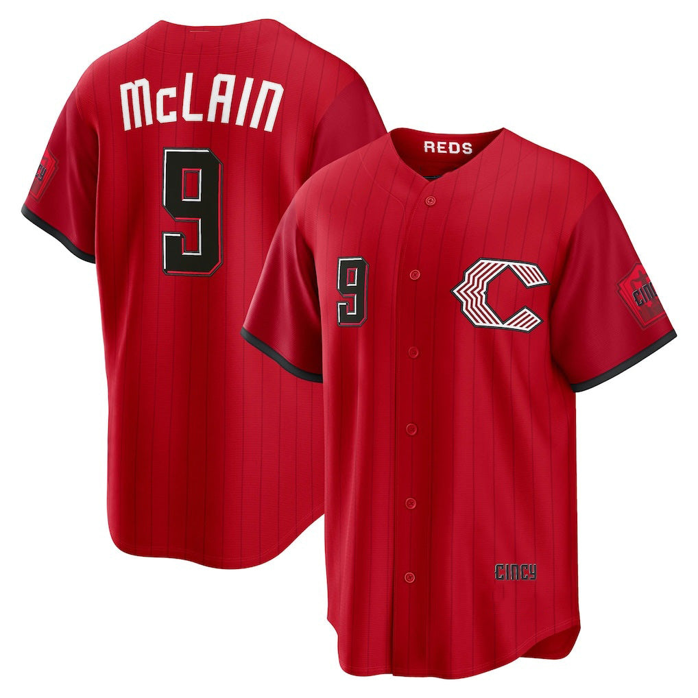 Boles Cincinnati Reds #9 Matt McLain Red  2026 City Connect Stadium Jersey