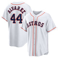 Boles Houston Astros #44 Yordan ¨¢lvarez White  Home Replica Player Jersey