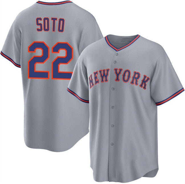 Boles  New York Mets #22 Juan Soto Gray  2025 Limited Stitched Jersey
