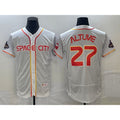 Boles Houston Astros #27 Jose Altuve Number White  2023 City Connect Flex Base Stitched Jersey 3